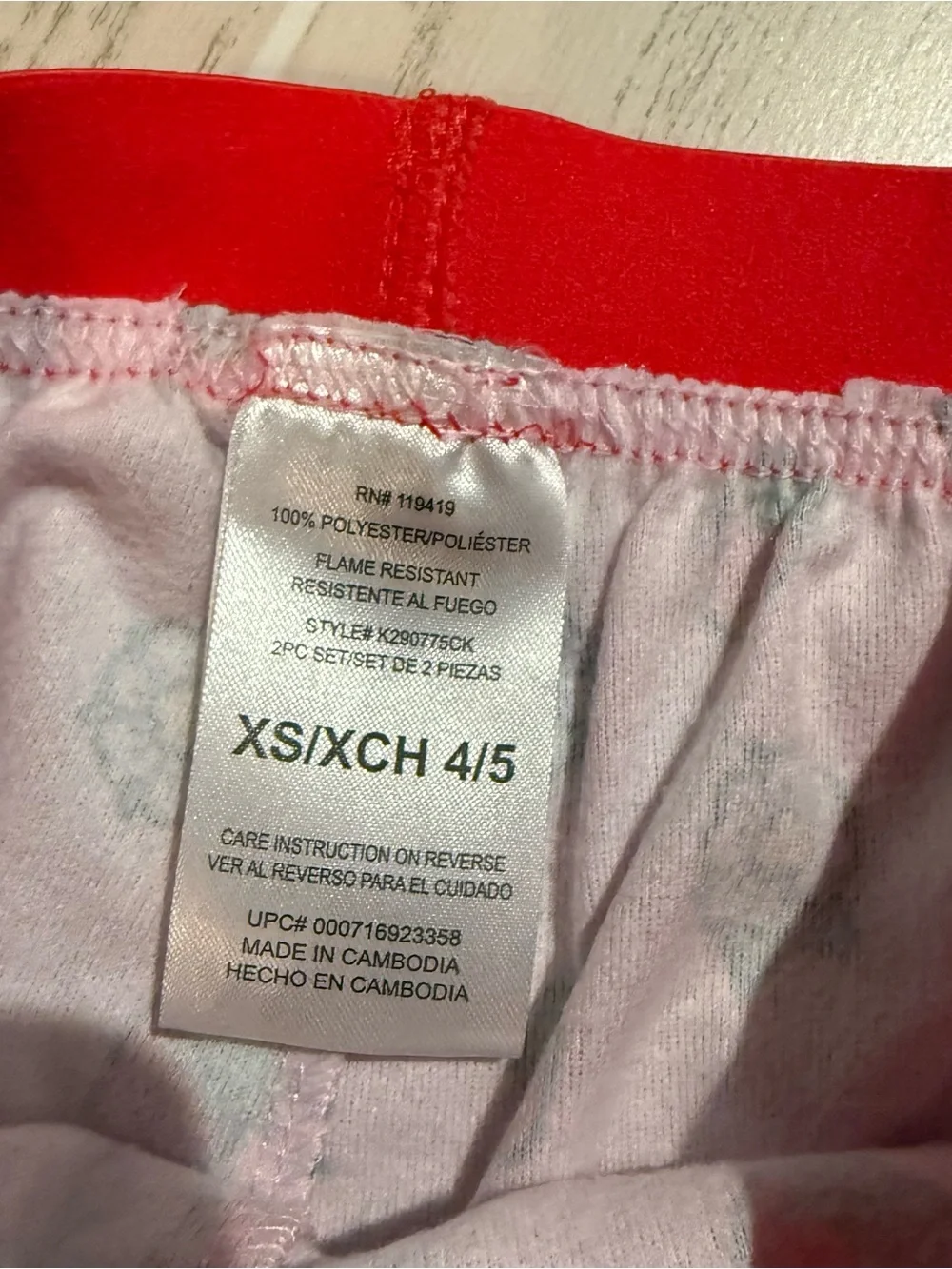 Strawberry‎ Shortcake Girls Pajama Set XS 4/5 Pink Red Shorts PJs NWT